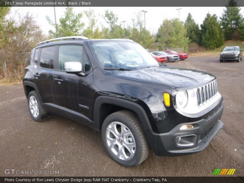 Black / Black 2017 Jeep Renegade Limited 4x4