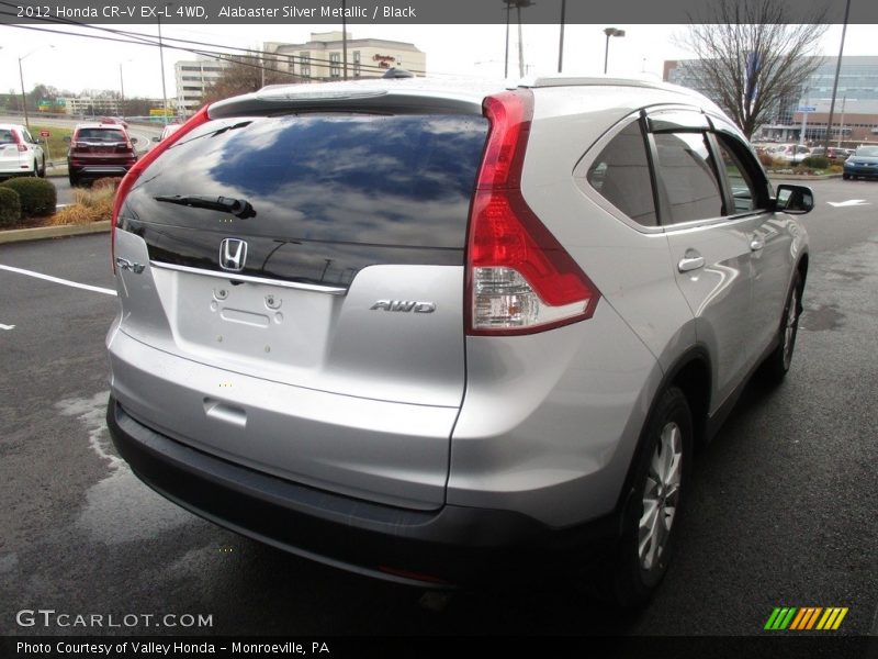 Alabaster Silver Metallic / Black 2012 Honda CR-V EX-L 4WD