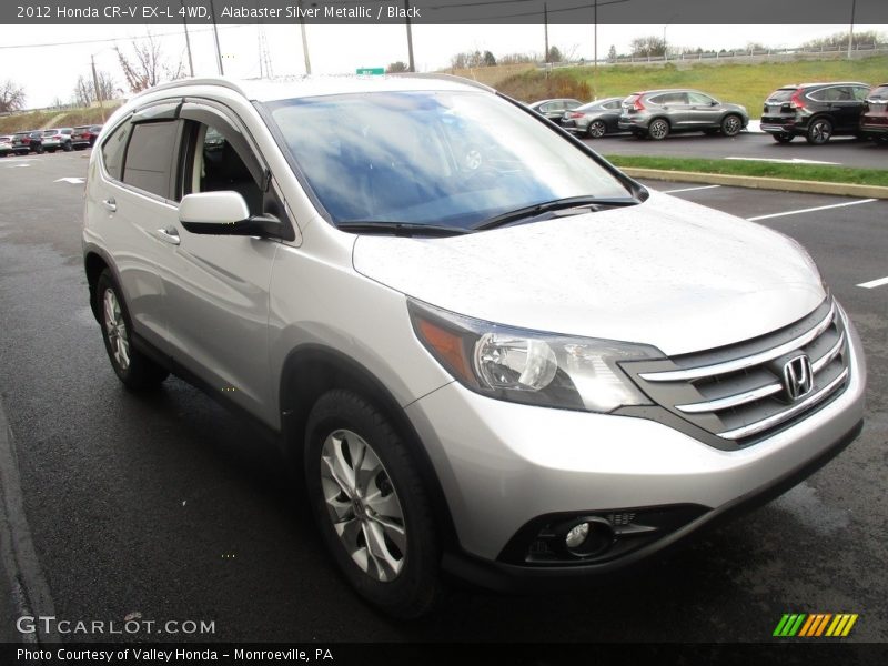 Alabaster Silver Metallic / Black 2012 Honda CR-V EX-L 4WD