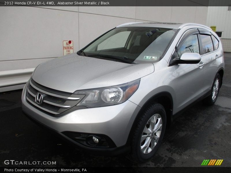Alabaster Silver Metallic / Black 2012 Honda CR-V EX-L 4WD