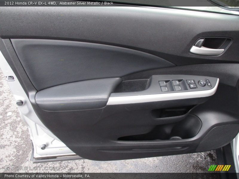 Alabaster Silver Metallic / Black 2012 Honda CR-V EX-L 4WD