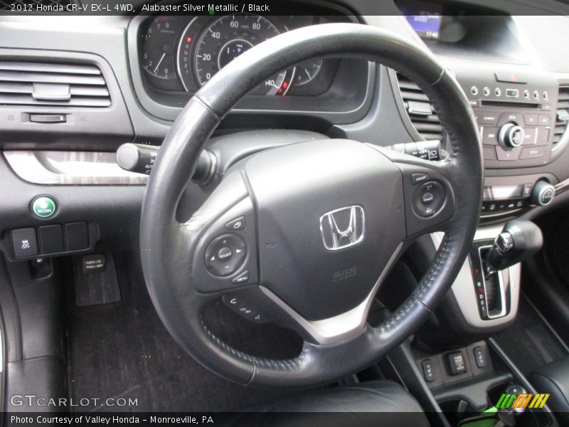 Alabaster Silver Metallic / Black 2012 Honda CR-V EX-L 4WD