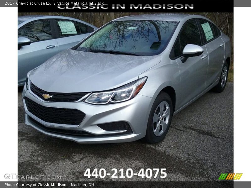 Silver Ice Metallic / Jet Black 2017 Chevrolet Cruze LS