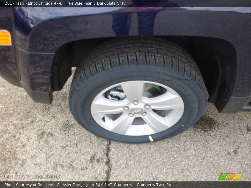 True Blue Pearl / Dark Slate Gray 2017 Jeep Patriot Latitude 4x4