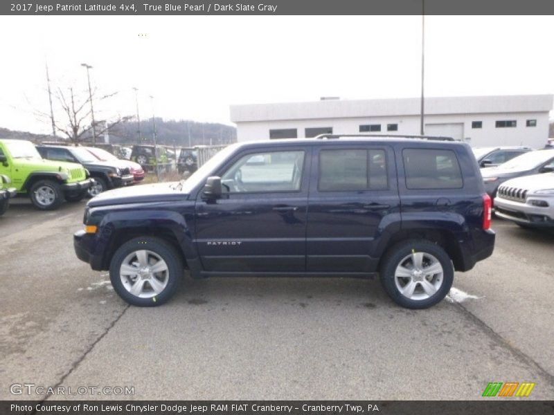True Blue Pearl / Dark Slate Gray 2017 Jeep Patriot Latitude 4x4