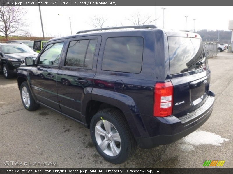 True Blue Pearl / Dark Slate Gray 2017 Jeep Patriot Latitude 4x4