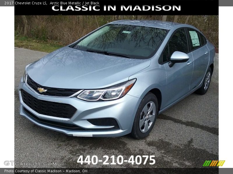 Arctic Blue Metallic / Jet Black 2017 Chevrolet Cruze LS