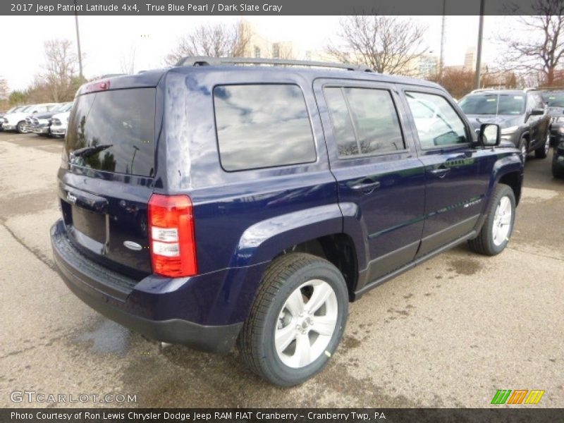 True Blue Pearl / Dark Slate Gray 2017 Jeep Patriot Latitude 4x4