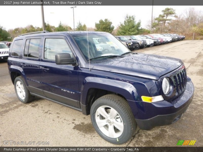 True Blue Pearl / Dark Slate Gray 2017 Jeep Patriot Latitude 4x4