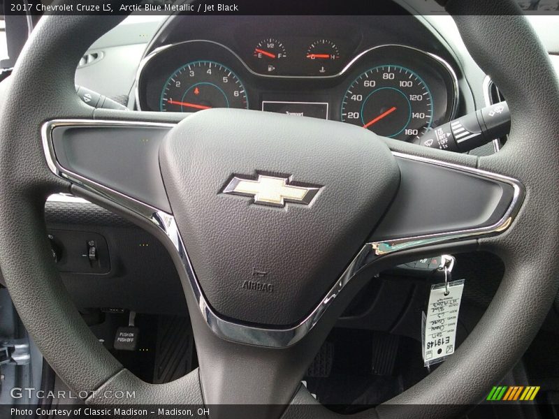 Arctic Blue Metallic / Jet Black 2017 Chevrolet Cruze LS