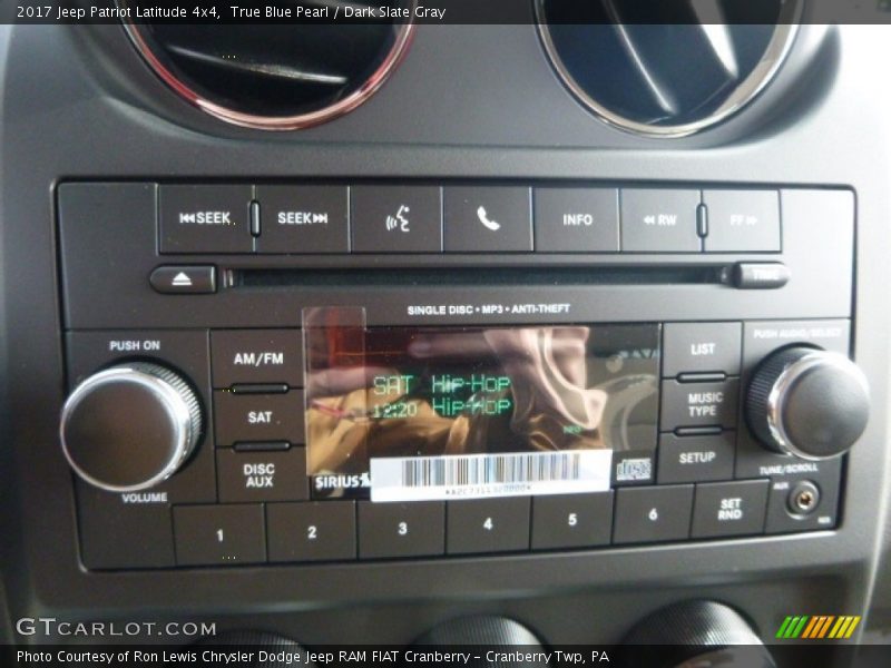 True Blue Pearl / Dark Slate Gray 2017 Jeep Patriot Latitude 4x4