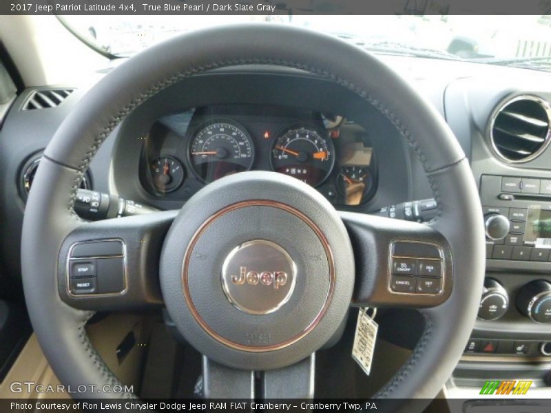 True Blue Pearl / Dark Slate Gray 2017 Jeep Patriot Latitude 4x4
