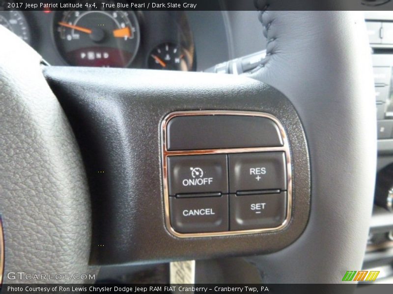 True Blue Pearl / Dark Slate Gray 2017 Jeep Patriot Latitude 4x4