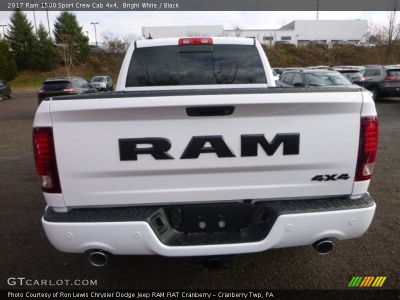 Bright White / Black 2017 Ram 1500 Sport Crew Cab 4x4