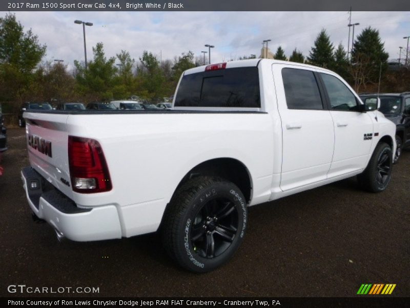 Bright White / Black 2017 Ram 1500 Sport Crew Cab 4x4