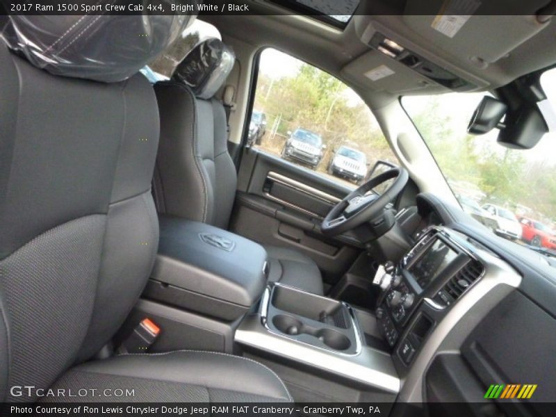 Bright White / Black 2017 Ram 1500 Sport Crew Cab 4x4
