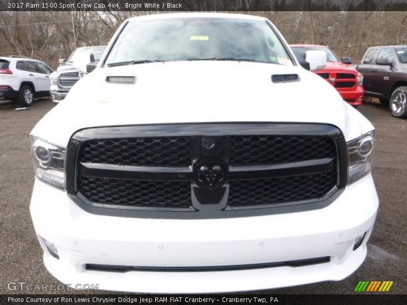 Bright White / Black 2017 Ram 1500 Sport Crew Cab 4x4