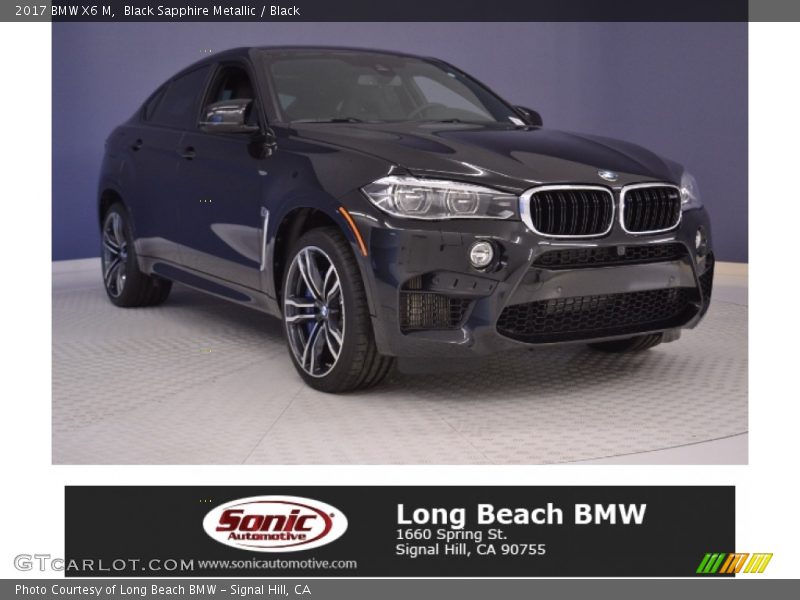 Black Sapphire Metallic / Black 2017 BMW X6 M