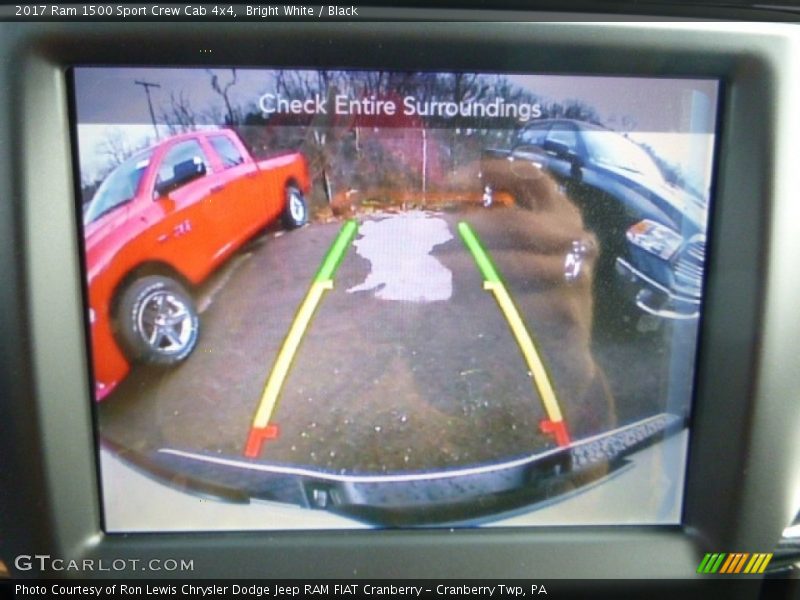 Bright White / Black 2017 Ram 1500 Sport Crew Cab 4x4