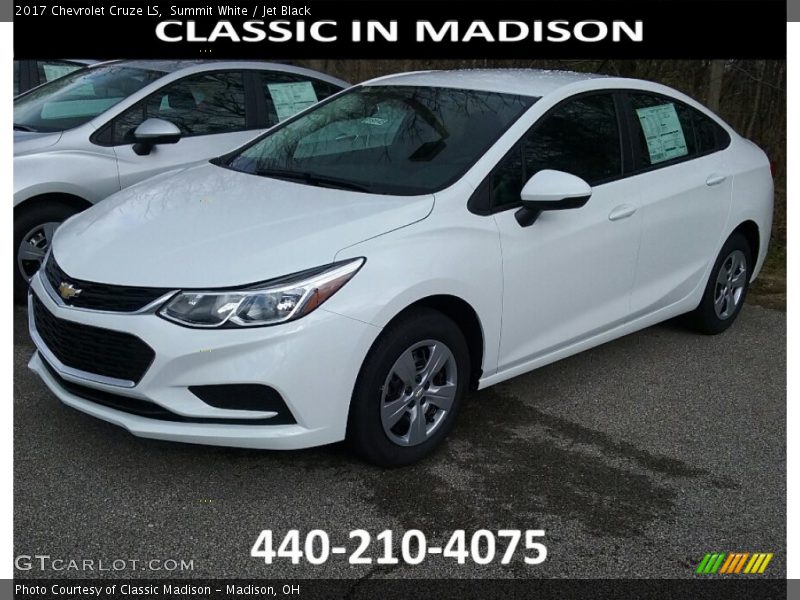 Summit White / Jet Black 2017 Chevrolet Cruze LS