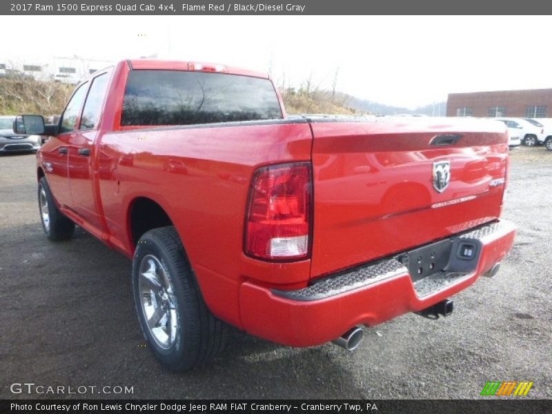 Flame Red / Black/Diesel Gray 2017 Ram 1500 Express Quad Cab 4x4