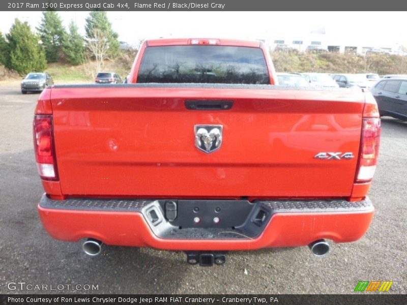 Flame Red / Black/Diesel Gray 2017 Ram 1500 Express Quad Cab 4x4