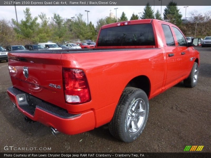 Flame Red / Black/Diesel Gray 2017 Ram 1500 Express Quad Cab 4x4