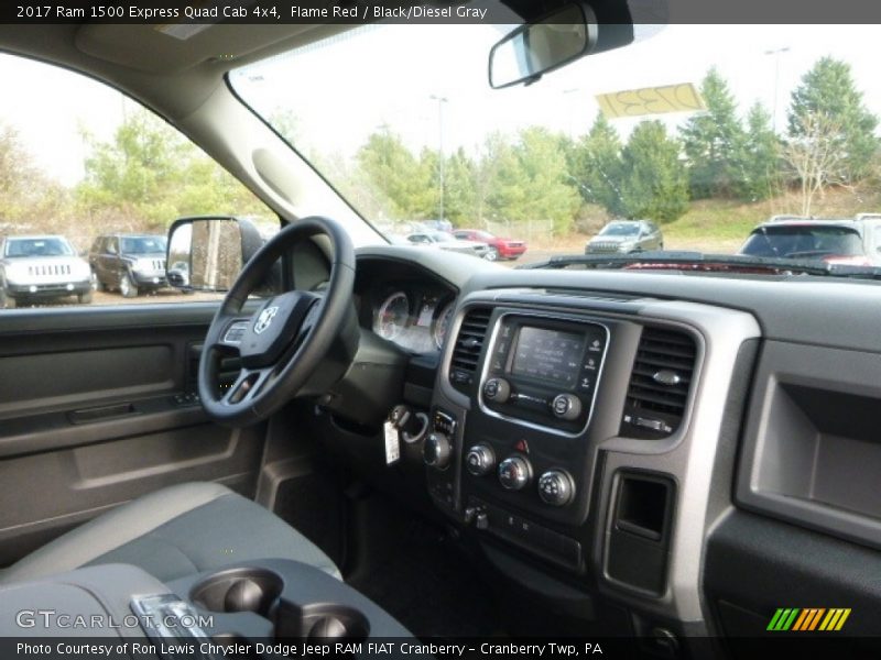 Flame Red / Black/Diesel Gray 2017 Ram 1500 Express Quad Cab 4x4