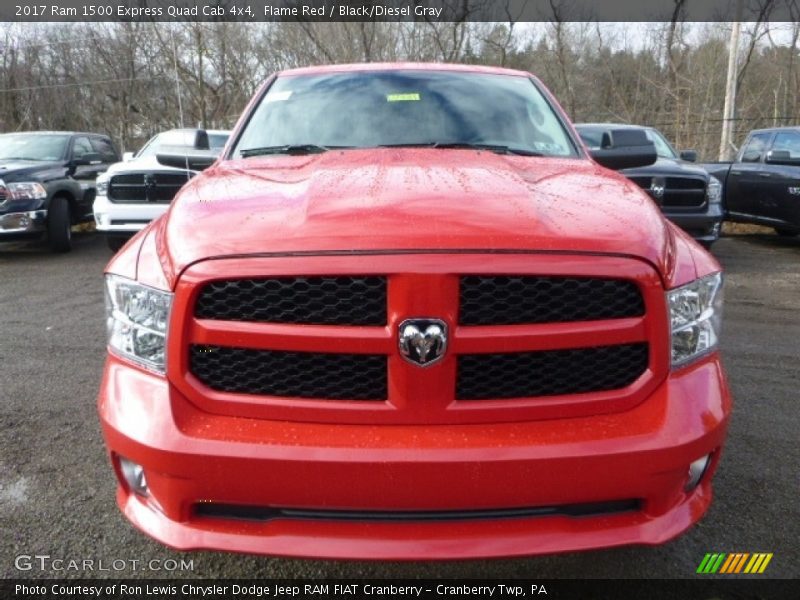 Flame Red / Black/Diesel Gray 2017 Ram 1500 Express Quad Cab 4x4