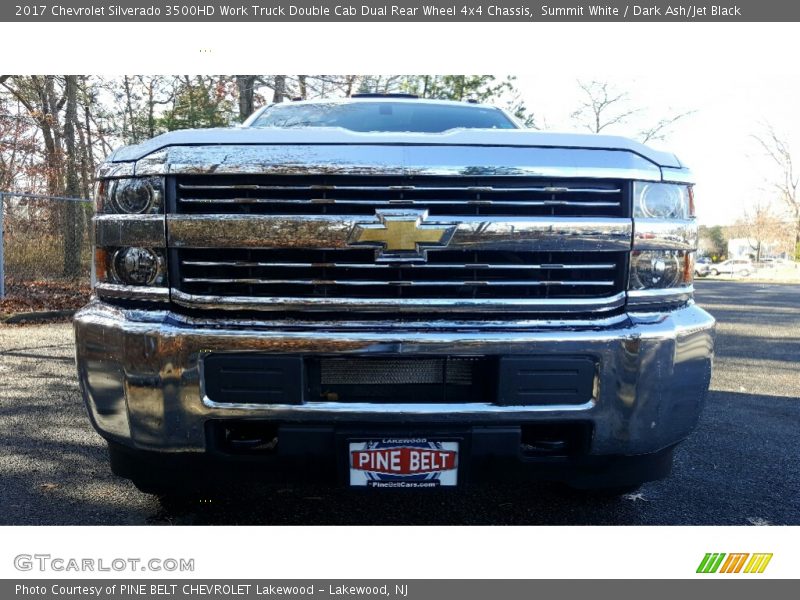 Summit White / Dark Ash/Jet Black 2017 Chevrolet Silverado 3500HD Work Truck Double Cab Dual Rear Wheel 4x4 Chassis