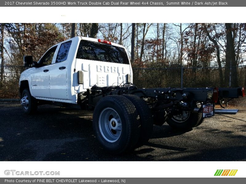 Summit White / Dark Ash/Jet Black 2017 Chevrolet Silverado 3500HD Work Truck Double Cab Dual Rear Wheel 4x4 Chassis