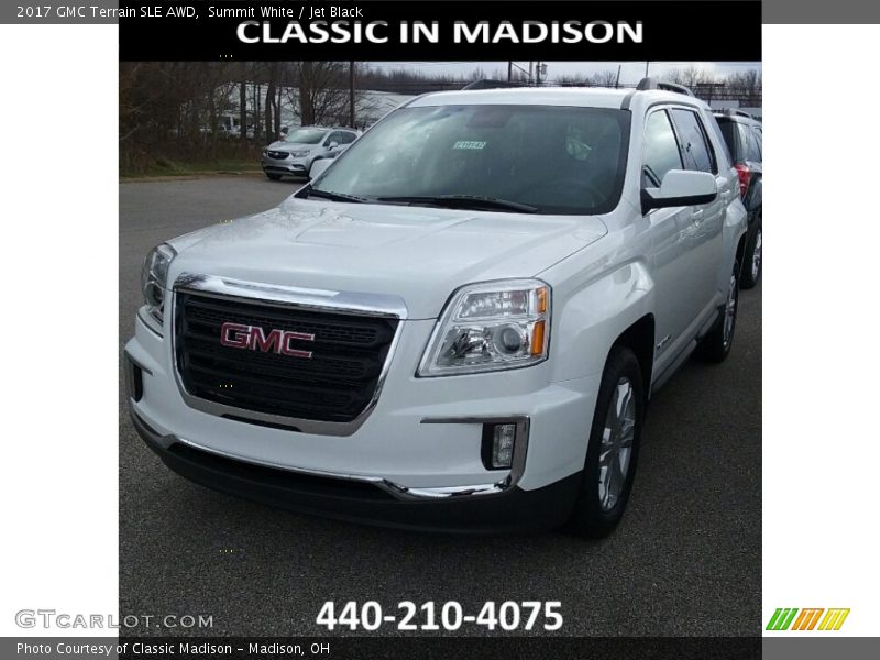 Summit White / Jet Black 2017 GMC Terrain SLE AWD