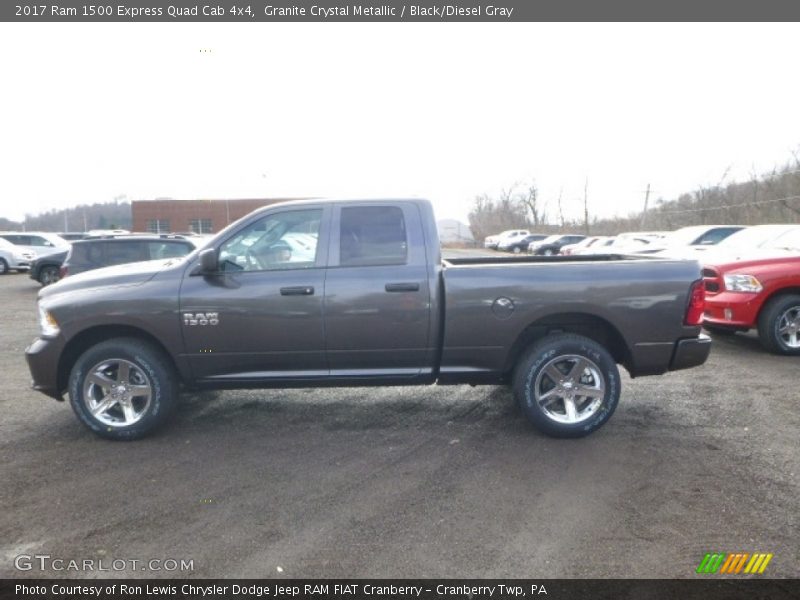 Granite Crystal Metallic / Black/Diesel Gray 2017 Ram 1500 Express Quad Cab 4x4