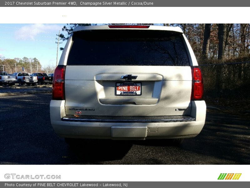 Champagne Silver Metallic / Cocoa/Dune 2017 Chevrolet Suburban Premier 4WD