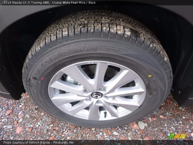 Crystal White Pearl Mica / Black 2016 Mazda CX-5 Touring AWD