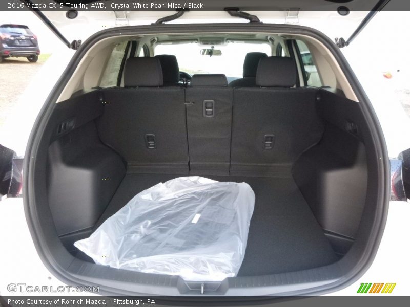 Crystal White Pearl Mica / Black 2016 Mazda CX-5 Touring AWD
