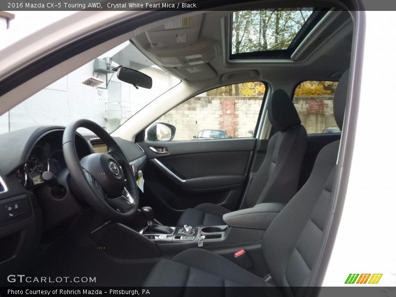 Crystal White Pearl Mica / Black 2016 Mazda CX-5 Touring AWD