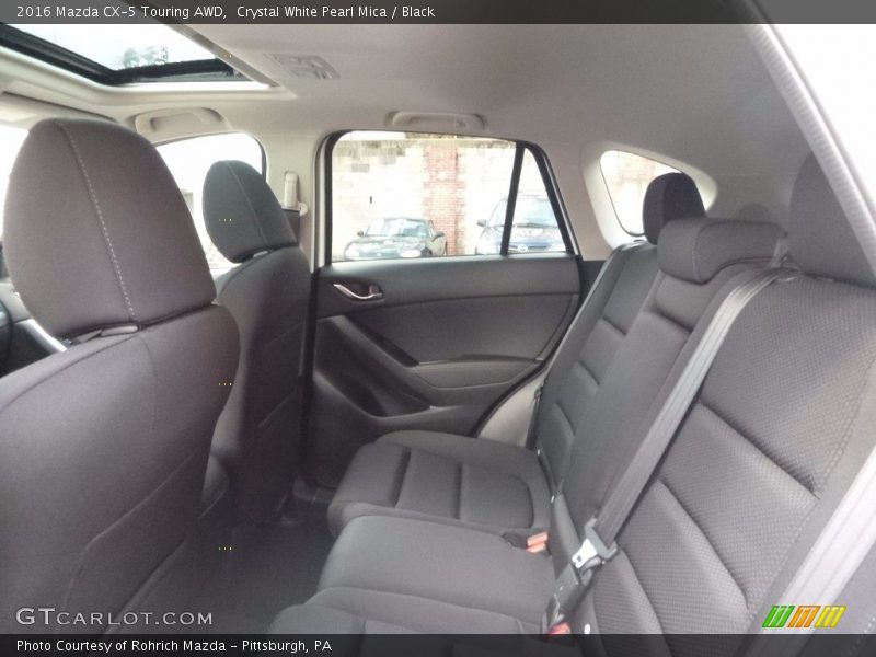Crystal White Pearl Mica / Black 2016 Mazda CX-5 Touring AWD
