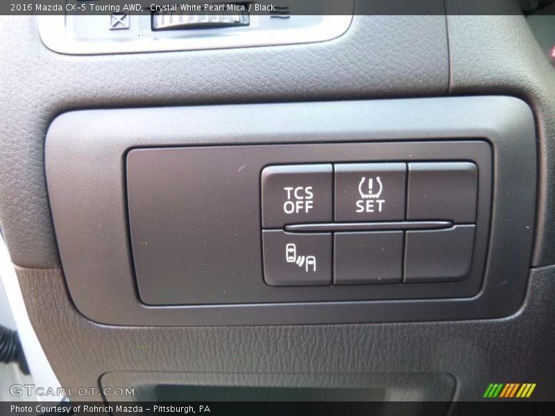 Crystal White Pearl Mica / Black 2016 Mazda CX-5 Touring AWD