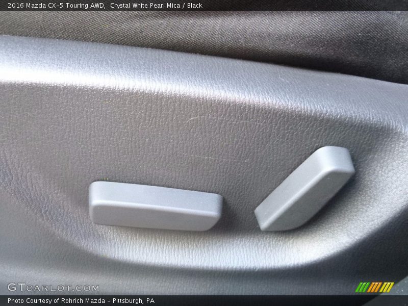 Crystal White Pearl Mica / Black 2016 Mazda CX-5 Touring AWD