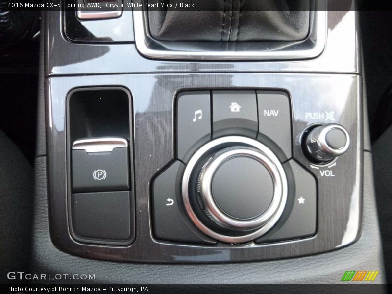 Crystal White Pearl Mica / Black 2016 Mazda CX-5 Touring AWD