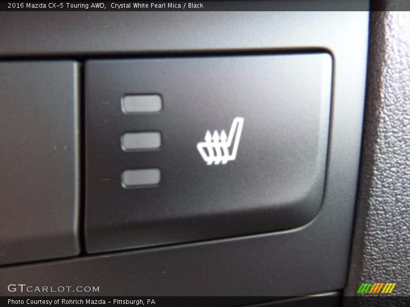 Crystal White Pearl Mica / Black 2016 Mazda CX-5 Touring AWD