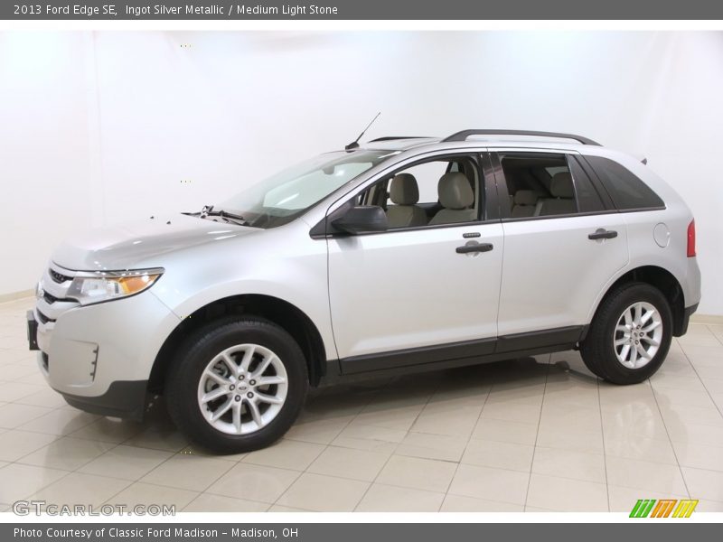 Ingot Silver Metallic / Medium Light Stone 2013 Ford Edge SE