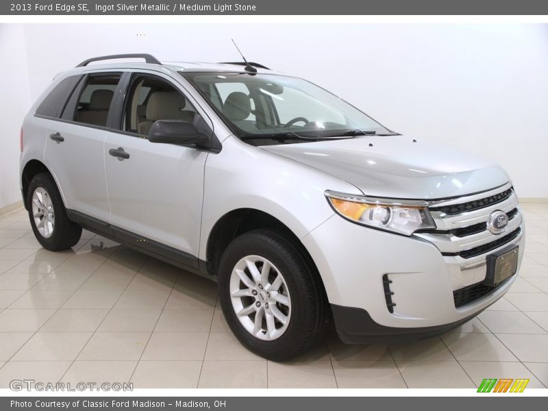 Ingot Silver Metallic / Medium Light Stone 2013 Ford Edge SE
