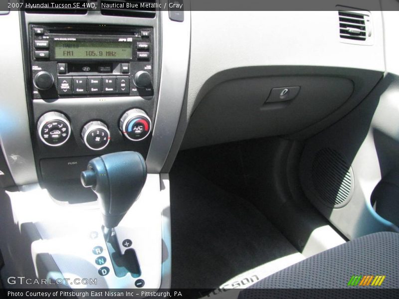 Nautical Blue Metallic / Gray 2007 Hyundai Tucson SE 4WD