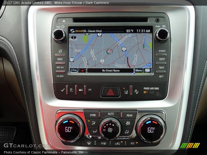 White Frost Tricoat / Dark Cashmere 2017 GMC Acadia Limited AWD