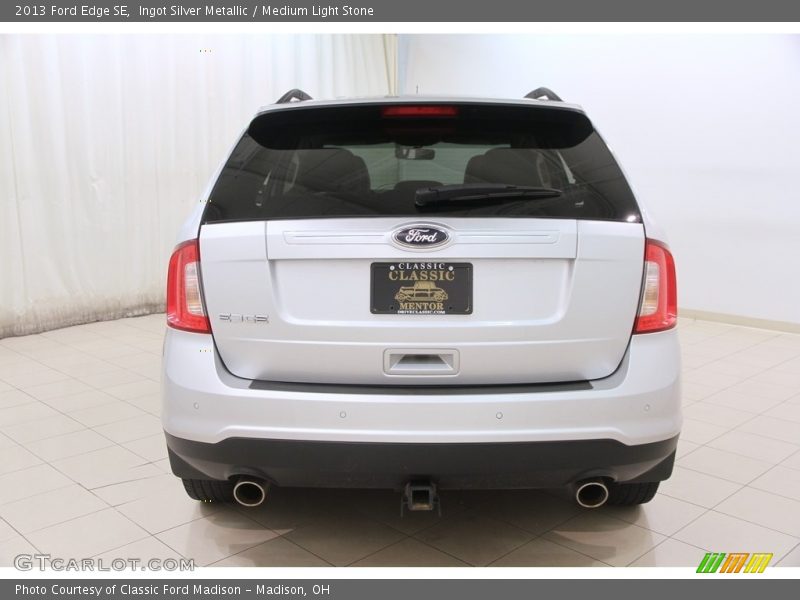 Ingot Silver Metallic / Medium Light Stone 2013 Ford Edge SE