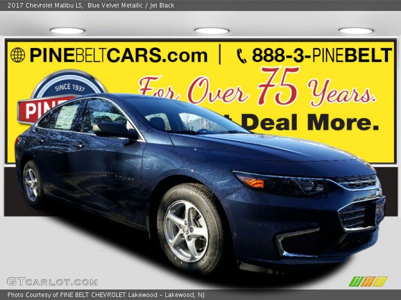 Blue Velvet Metallic / Jet Black 2017 Chevrolet Malibu LS