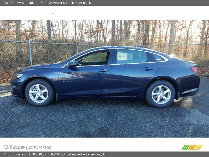 Blue Velvet Metallic / Jet Black 2017 Chevrolet Malibu LS