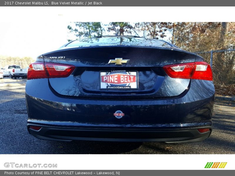 Blue Velvet Metallic / Jet Black 2017 Chevrolet Malibu LS